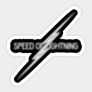 09 - Speed Of Lightning Sticker